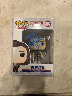 millie bobby brown signed funko pop