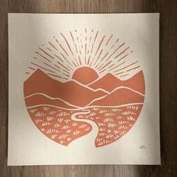 Canvas Sunset Print
