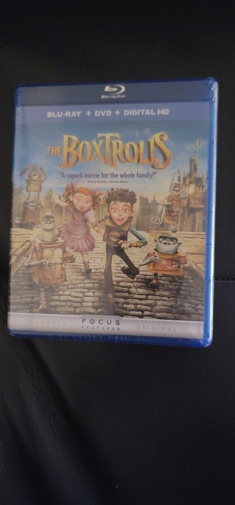 $5 BLU RAY MOVIE. THE BOX TROLLS. BLU RAY / DVD ONLY. NO DIGITAL. $5 OR TRADE FOR A MOVIE TITLE I DO NOT ALREADY OWN.