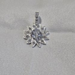 Silver 925 Flower Pendent 100% Plata