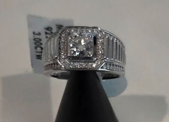 💎 3.00 CTW VVS D Moissanite Ring – Size 10 💎