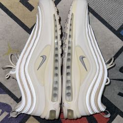 NIKE Air Max 97 Triple White Wolf Grey 13M