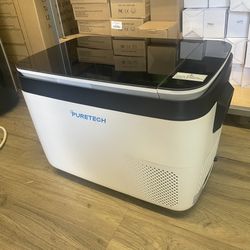 Portable Car Refrigerator, 12volt/24 Voltage DC Car Freezer, Adjustable Temperature Settings , Idea For Camping, Fishing And Traveling 26QT