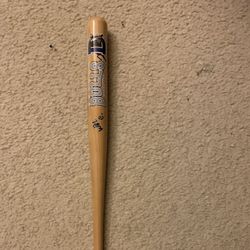 Durham Bulls Baseball Bat Autographed