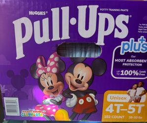102 count pull ups size 4t-5t