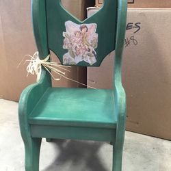 Little Green Wooden Chair 