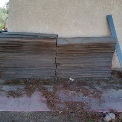 Unused Roof Tile, 3 Rolls of Felt Paper 