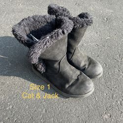 Size 1 Cat & Jack brand boots for girls