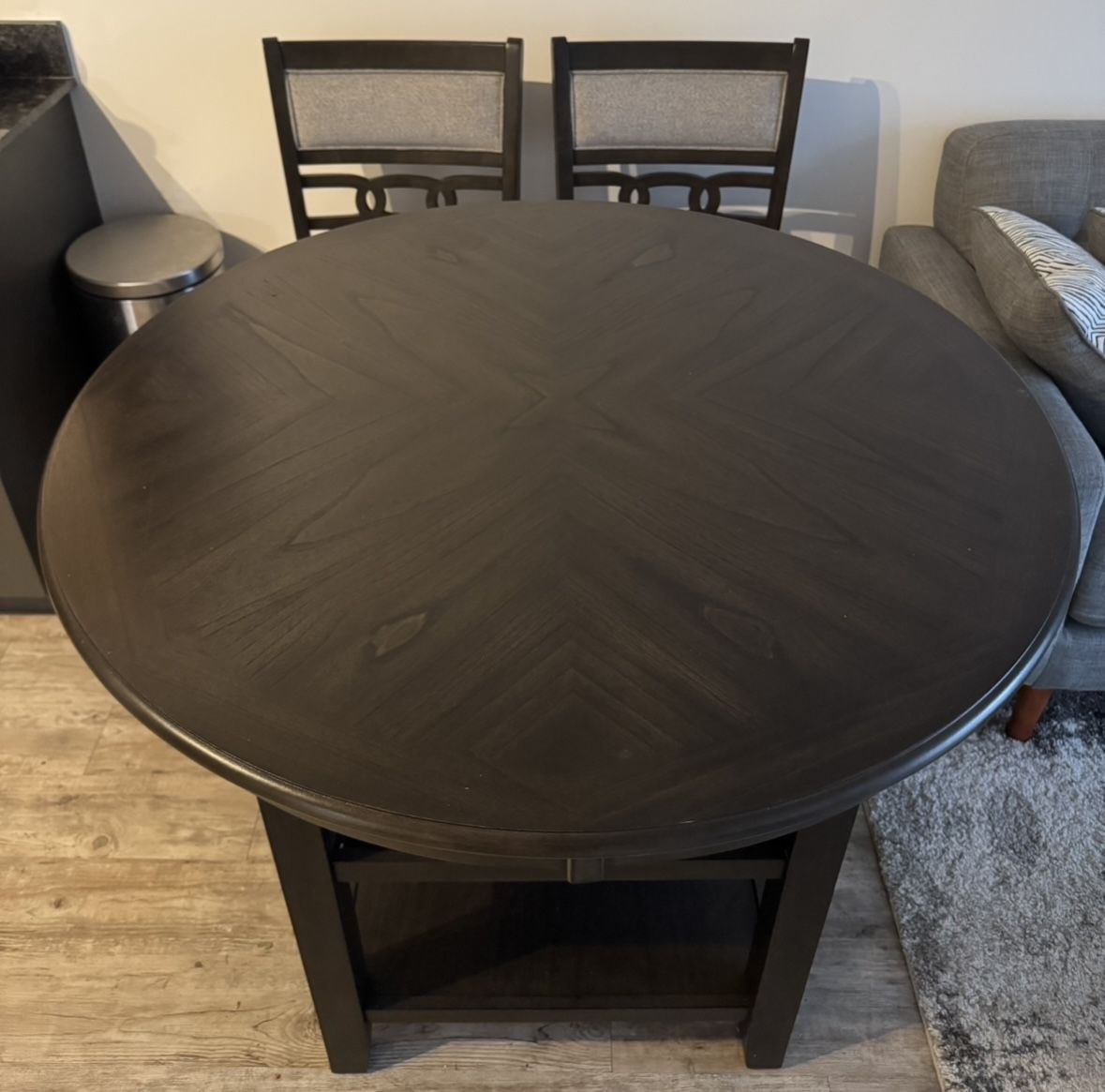 Dark Brown Counter Height Dining Table