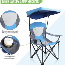 Mesh Canopy Camping Chair