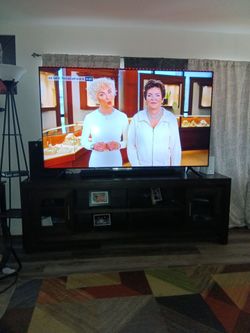 Large Flat Screen TV with LED Backlight
