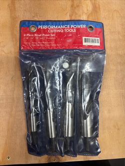 Performance Power 4-Piece Brad Point Drill Bit Set