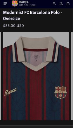 Modernist FC Barcelona Polo - Oversize for Sale in Artesia, CA