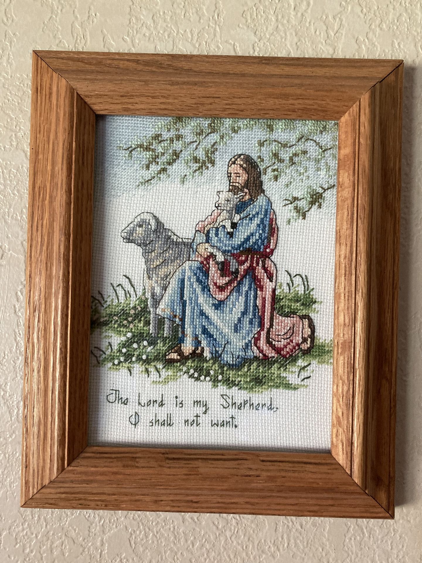 New- Religious/ Stitchery Picture