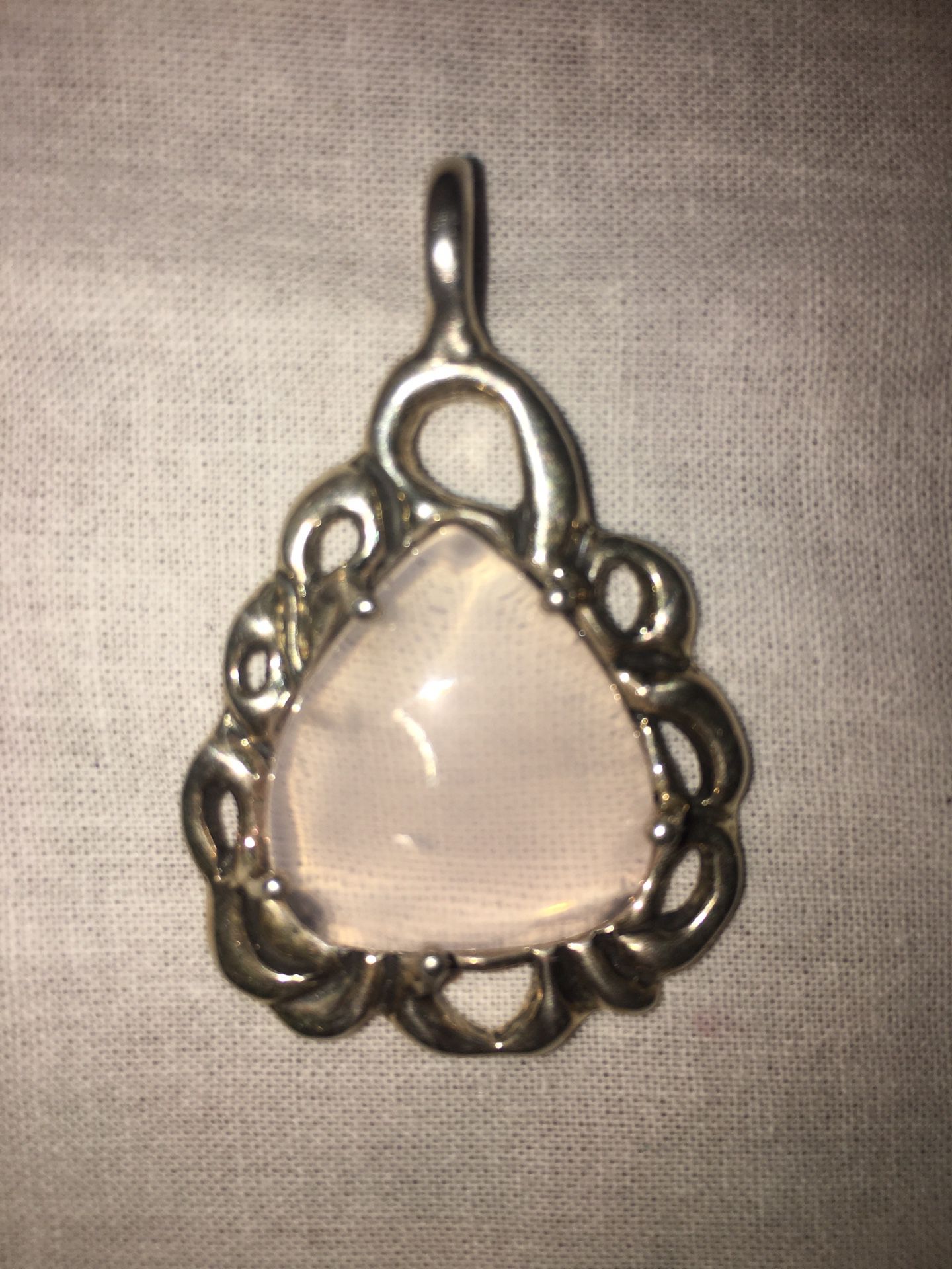 Moonstone in sterling silver pendant