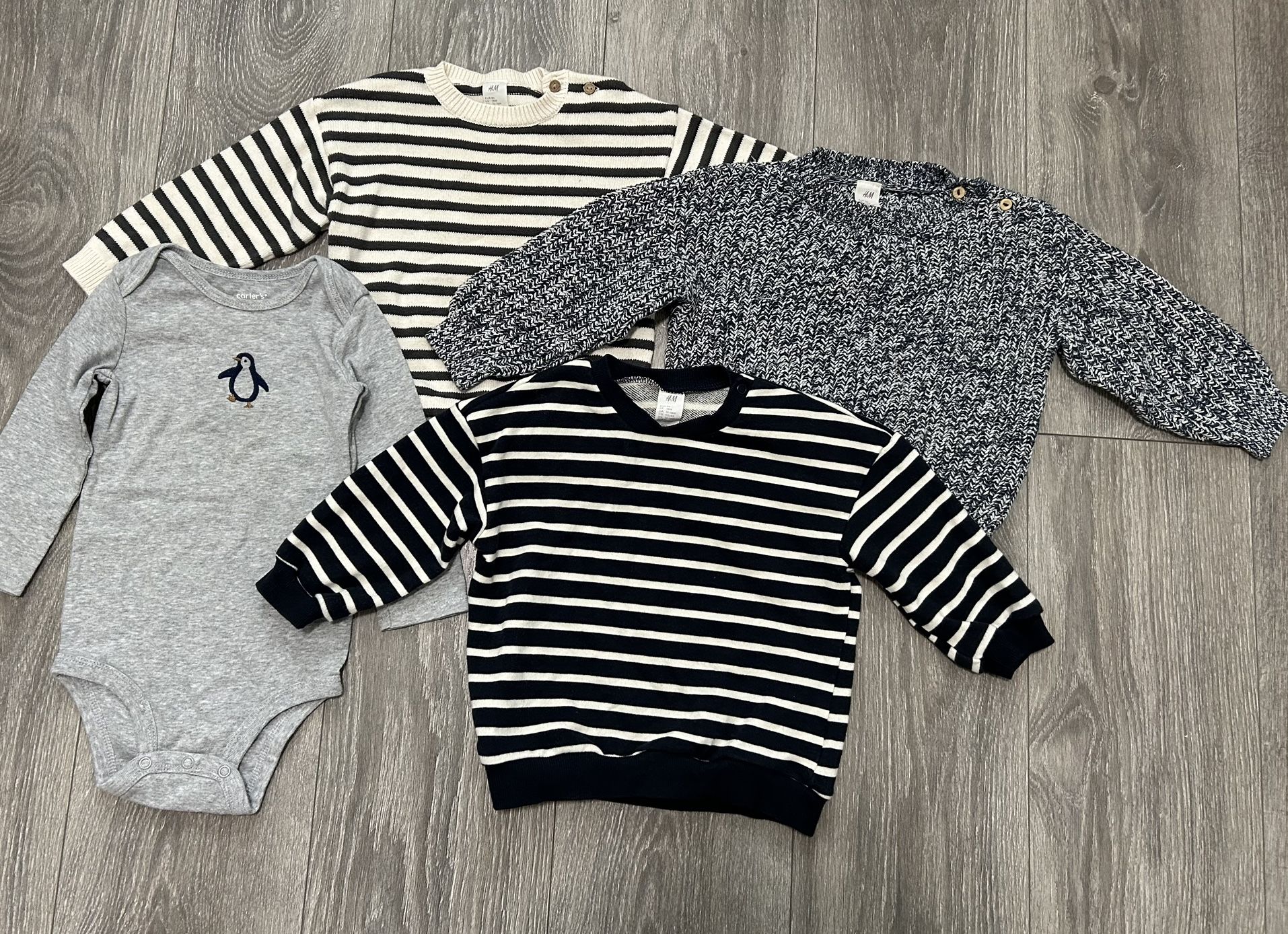 4 Piece Organic Cotton Baby's H&M Bundle Set Size 18 Months