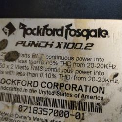 Rockford Fosgate Amp