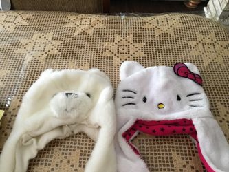 Hello kitty & polar bear warm hats