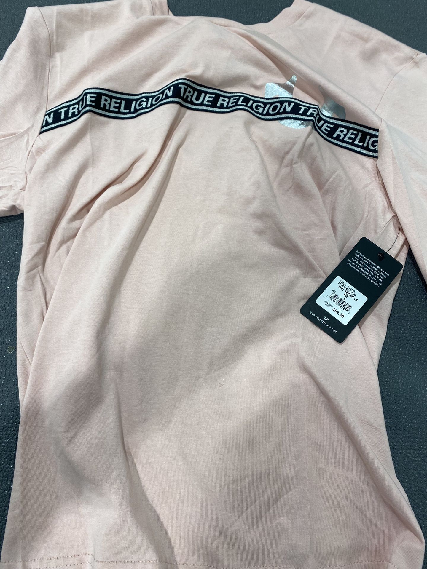 Pink true religion L shirt