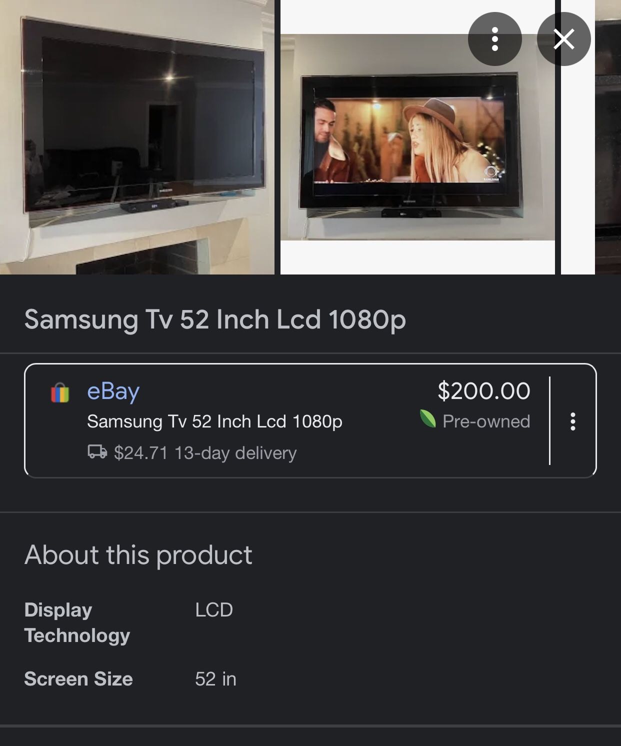 Samsung LN52B750 52" 1080p LCD HDTV