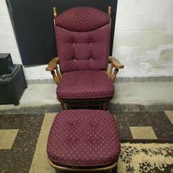 Rocking Chair With Footrest