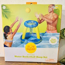 Pool  Inflatable Water Basketball Hoop Set NEW 