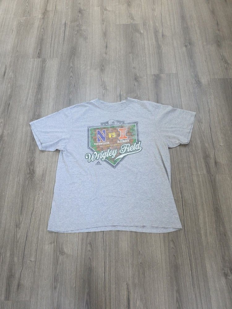 Adidas Northwestern Vs Illinois Football Wrigley Shirt Mens 2XL