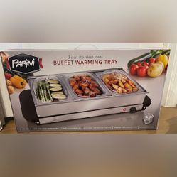 3 pan Stainless Steel Buffet Warming Tray
