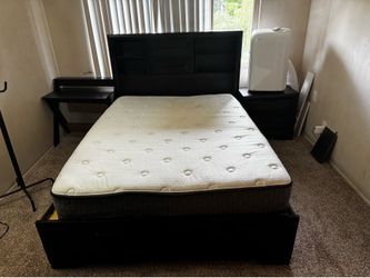 Queen size Bed Frame and Mattress