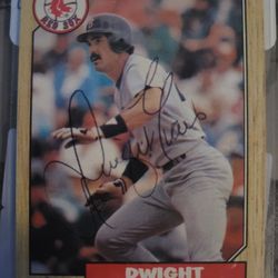 87 Topps Dwight Evans AUTO!