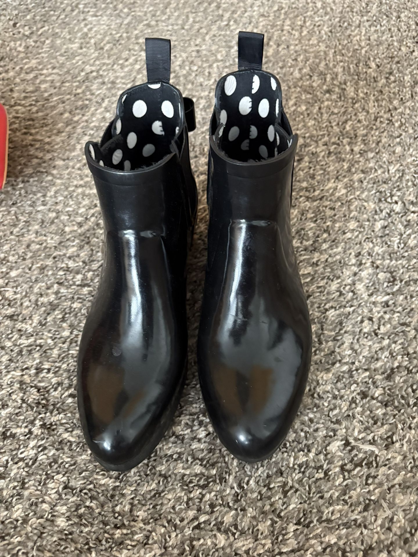 Kate Spade New York Telly Black ankle Rain boots