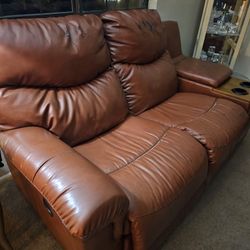 Reclining Leather Sectional Couch