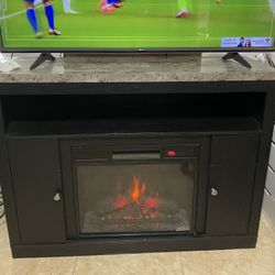 Tv Console Fireplace Table