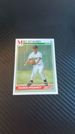 1991 Mike Benjamin Rookie Baseball Card