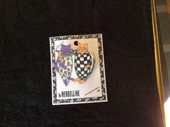 2 kitty pals pin