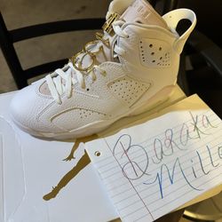 Brand New Gold Hoop Jordan 6