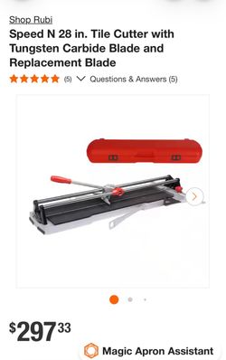Rubi tile cutter
