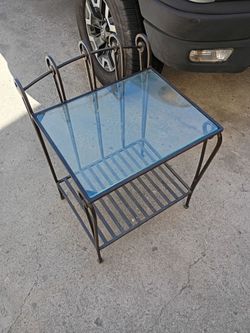 Iron glass stand