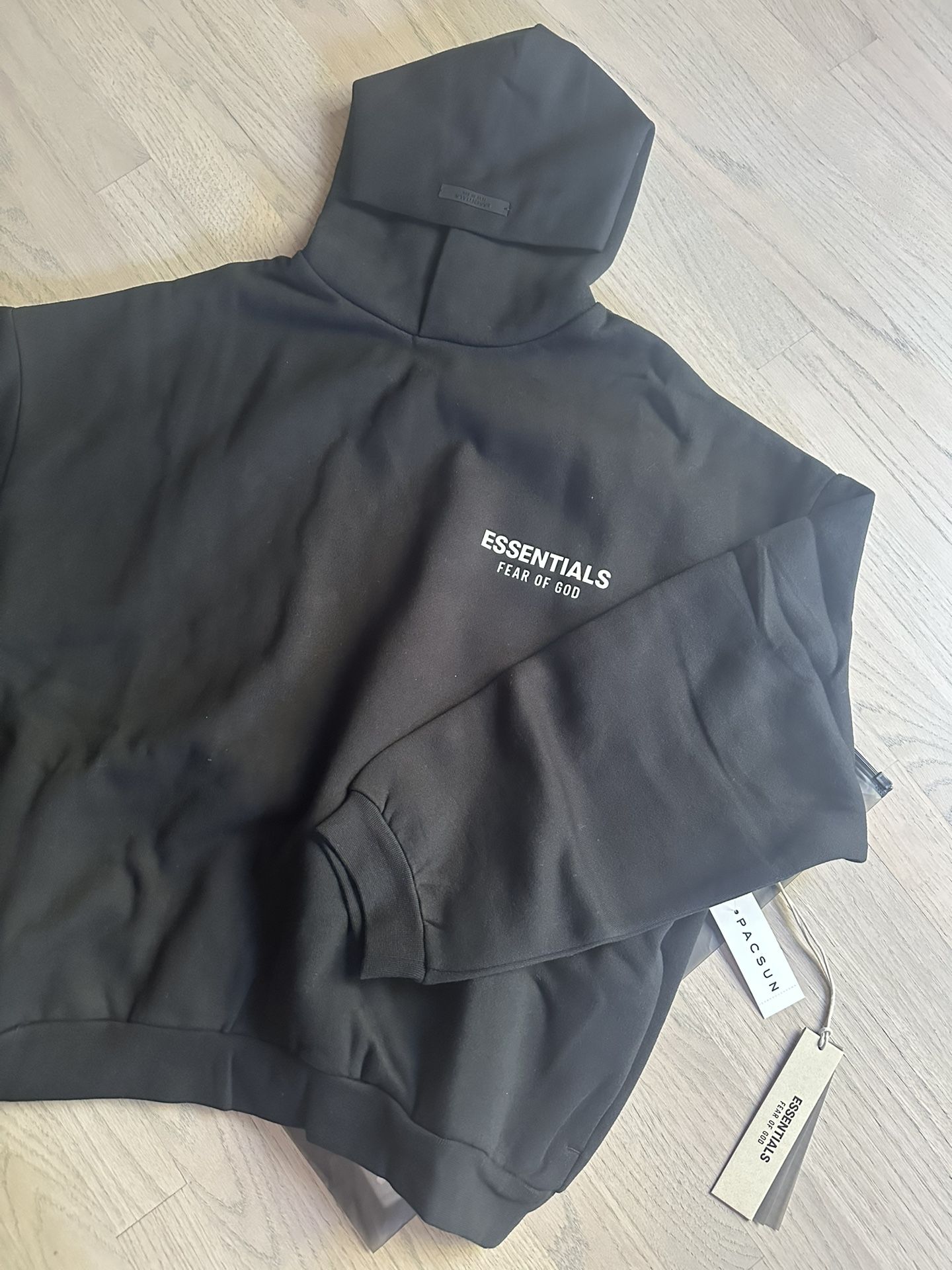 Essentials Hoodie Black/white