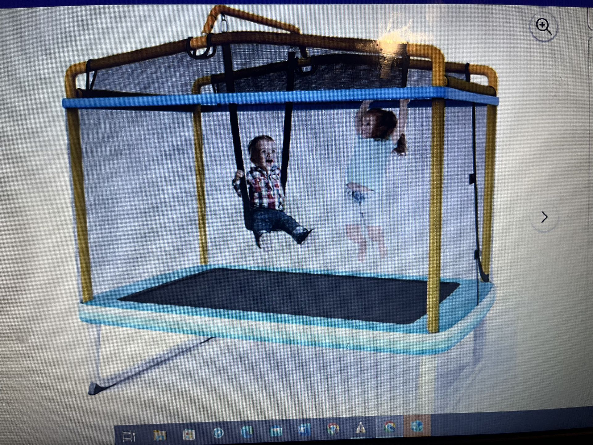 Gymax Trampoline with Swing