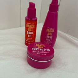 Trader Joe’s Brazil Nut Body holiday gift set trio body mist body oil butter SET