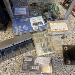 Large Hardware Lot Screws Bolts Washers Anchors Assortment Bundle
