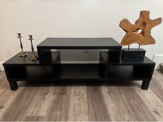 Modern 60" Black TV Stand / Media Console
