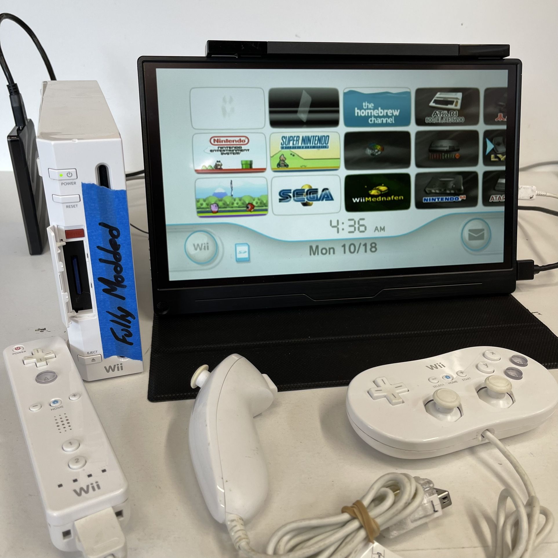 Fully Modded Wii with 32gb SD card & 2 TB external hard drive