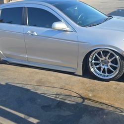 2008 honda mugen side skirts mugen lip accord on airlift performance 3p 2 Compressors 5 gallon tank custom interior full led Headlights full led tail 