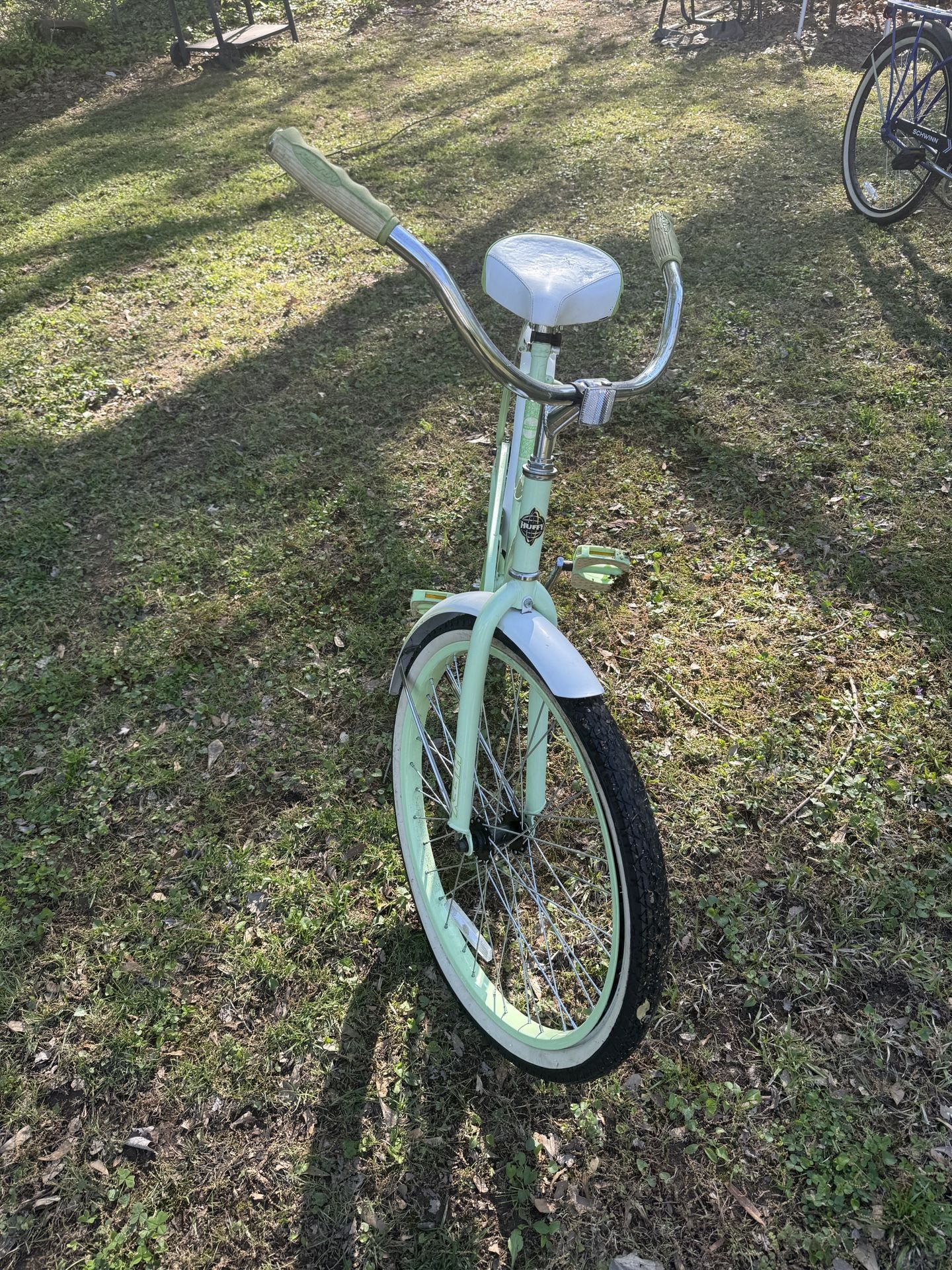 Light Green Huffy Beach Cruiser