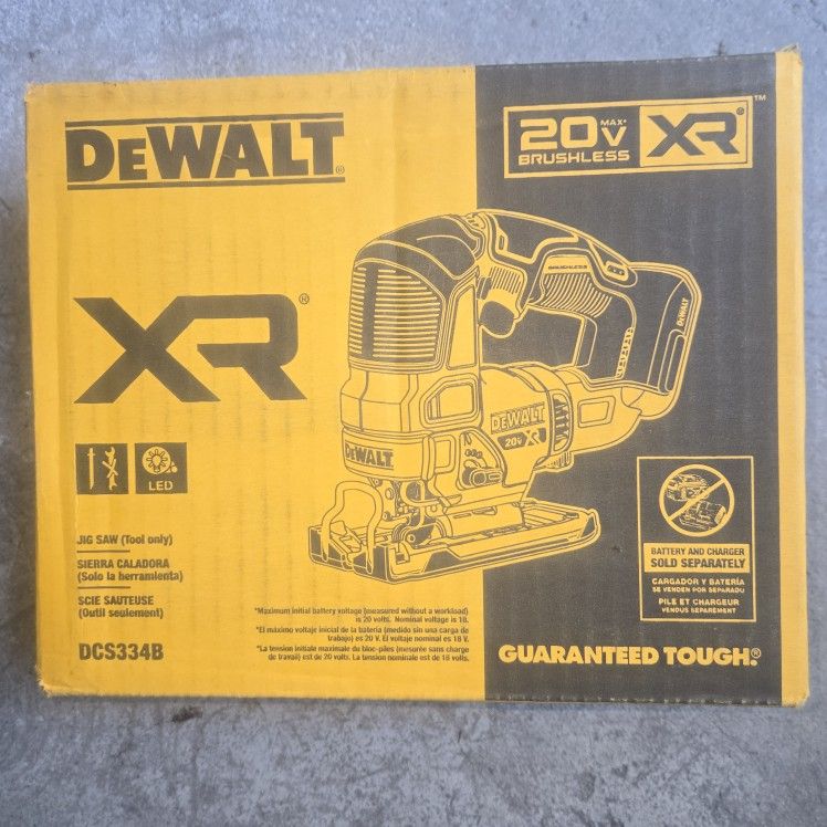 Dewalt 20v Jigsaw Brushless XR With Variable Speed Brand New Tool Only
