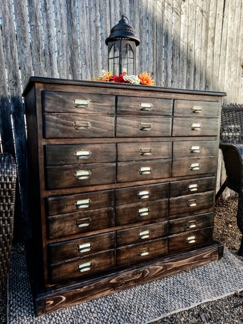 Vintage Dresser ( Faux Apothecary)