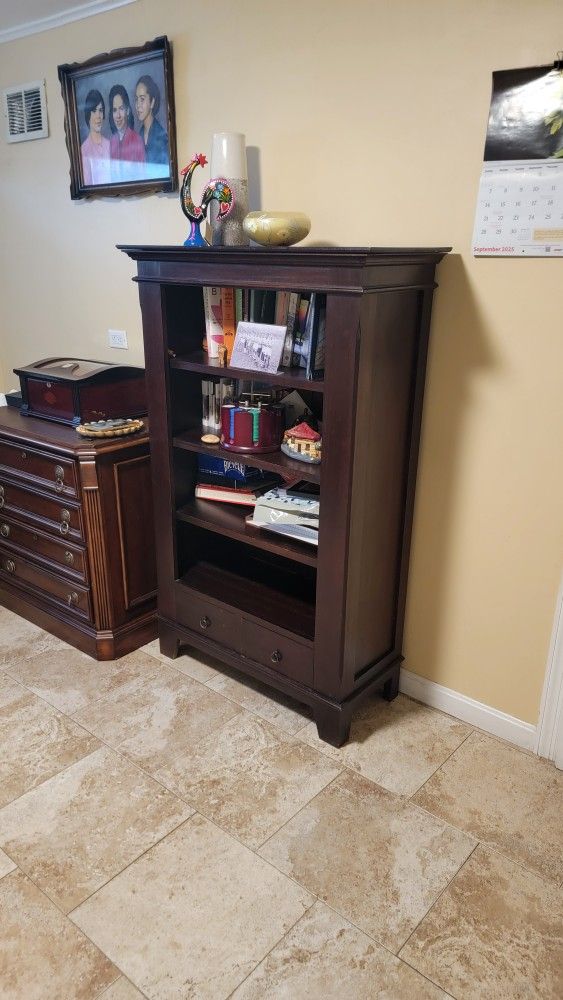Crate and Barrel Wooden Bookcase