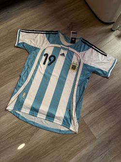 Argentina Messi #19 Retro 2006 Home